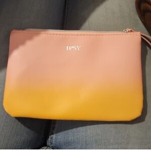 Ipsy Pink and Yellow Women's Bag